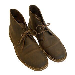 CLARKS Originals Men's Brown Leather Chukka Desert Boots US 11.5 EUC